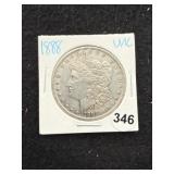 1888 UNC Morgan Silver Dollar Coin