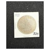 1921 Morgan Silver Dollar Coin