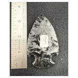 Obsidian Point Indian Artifact Arrowhead