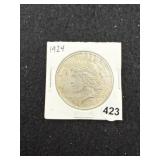 1924 Peace Silver Dollar Coin