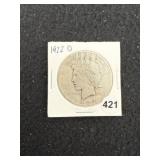 1922 D Peace Silver Dollar Coin