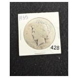 1935 Peace Silver Dollar Coin