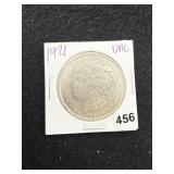 1921 UNC Morgan Silver Dollar Coin