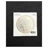 1896 UNC Morgan Silver Dollar Coin