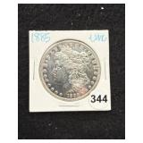 1885 UNC Morgan Silver Dollar Coin