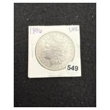 1896 UNC Morgan Silver Dollar Coin