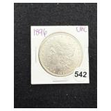 1896 UNC Morgan Silver Dollar Coin
