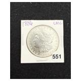 1886 UNC Morgan Silver Dollar Coin