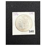 1896 UNC Morgan Silver Dollar Coin