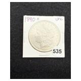 1890 O UNC Morgan Silver Dollar Coin