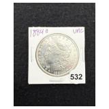 1884 O UNC Morgan Silver Dollar Coin