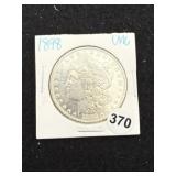 1898 UNC Morgan Silver Dollar Coin
