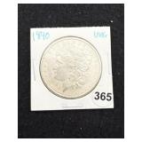 1890 UNC Morgan Silver Dollar Coin