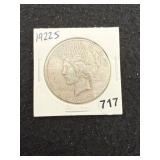 1922 S Peace Silver Dollar Coin