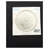 1885 UNC Morgan Silver Dollar Coin