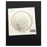 1886 UNC Morgan Silver Dollar Coin