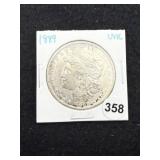 1889 UNC Morgan Silver Dollar Coin