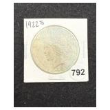 1922 S Peace Silver Dollar Coin