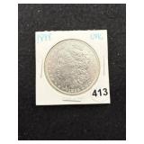 1898 UNC Morgan Silver Dollar Coin