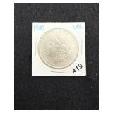 1900 UNC Morgan Silver Dollar Coin