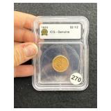 1915 IGC - Genuine 2 & 1/2 Dollar Gold Coin