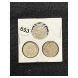 3 Silver Dimes