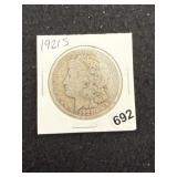 1921 S Morgan Silver Dollar Coin