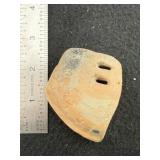 Pottery Pipe Indian Artifact Arrowhead