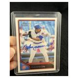 Andre Dawson Hand Signed Authentic Autograph