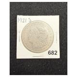 1921 S Morgan Silver Dollar Coin