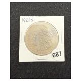 1921 S Morgan Silver Dollar Coin