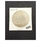 1921 D Morgan Silver Dollar Coin