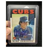 Ryne Sandberg Hand Signed Authentic Autograph