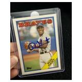 Ron Gant Hand Signed Authentic Autograph