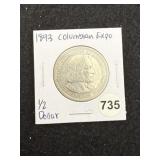 1893 Columbian Expo Half Dollar