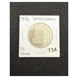 1876 Seated Liberty Half Dollar