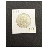 1959 Franklin Half Dollar Silver Coin
