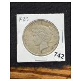 1923 Peace Silver Dollar Coin