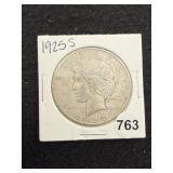 1925 S Peace Silver Dollar Coin