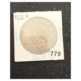 1922 D Peace Silver Dollar Coin