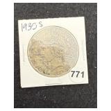 1935 S Peace Silver Dollar Coin