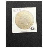 1922 S Peace Silver Dollar Coin