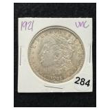 1921 UNC Morgan Silver Dollar Coin