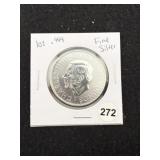 1 Ounce .999 Fine Silver Coin