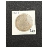 1921 S Morgan Silver Dollar Coin