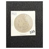 1921 Morgan Silver Dollar Coin