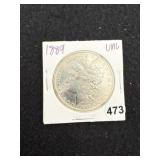 1889 UNC Morgan Silver Dollar Coin