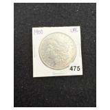 1900 UNC Morgan Silver Dollar Coin
