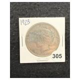 1923 Peace Silver Dollar Coin