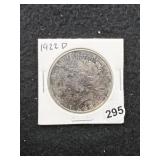 1922 D Peace Silver Dollar Coin